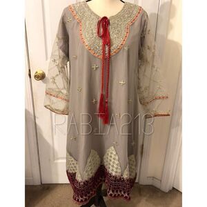 PAKISTANI DESIGNER SEMI FORMAL DRESS INDIAN
CUSTOM MADE